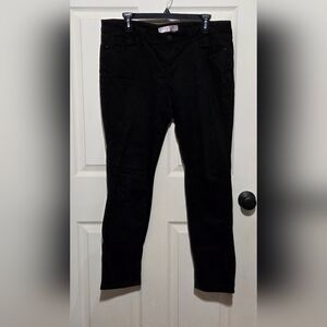 Black NOBO suede skinny jeans
